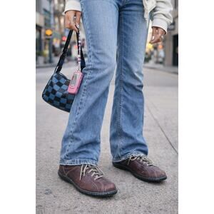 Born B2448 Brown Leather Handcrafted Oxford Comfort Shoes Women’s 7.5 / 38.5 Y2K